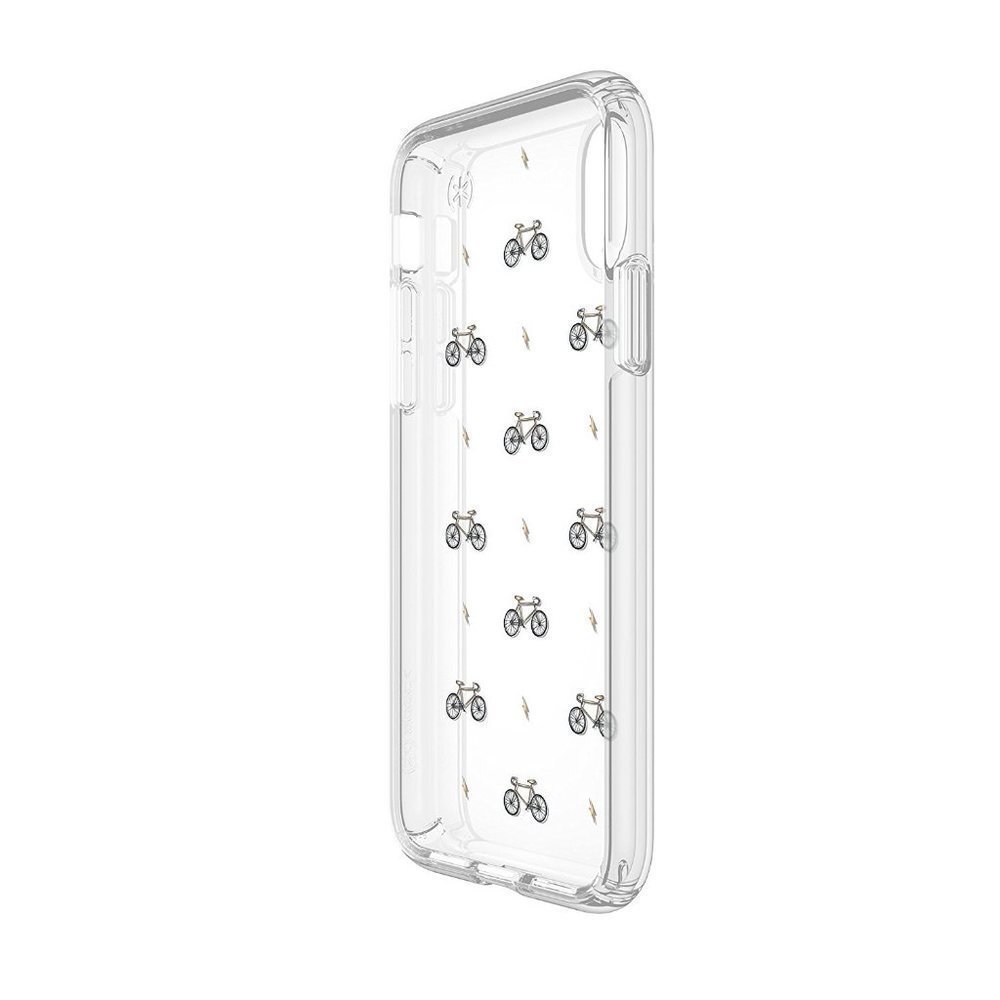 𝅺PRESIDIO CLEAR + PRINT IPHONE X/XS CASES BIKESNBOLTS YELLOW/CLEAR